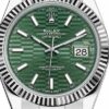 Rolex Date Just 41 Motif Green Dial Jubli Chain Automatic Men’s s Watch - Image 3