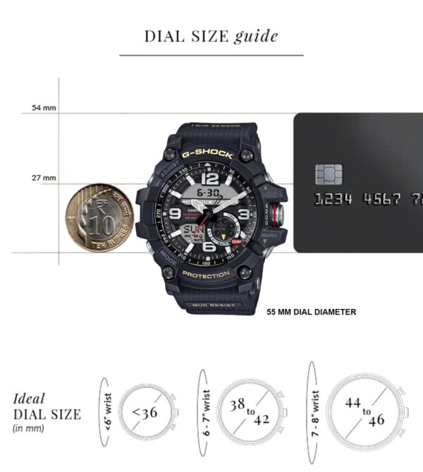 Casio G-Shock Mudmaster GG-1000-1ADR Black Analog-Digital Dial Black Resin Strap Men's Watch G660 - Image 9