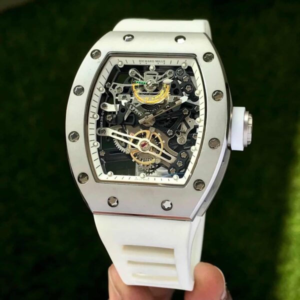 Richard Mille RM 057 Tourbillon Mens Watch White Skeleton Dial Automatic Mens Watch - Image 2