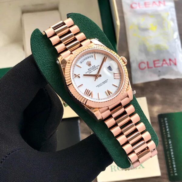 Rolex Day Date EverRosegold White Dial Super Swiss ETA Movement 1:1 Automatic Men’s Watch - Image 5