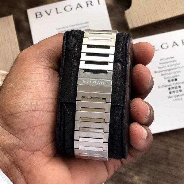 Bvlgari Octo Finissimo Silver Black Pure Swiss ETA Automatic Machinery Slim Men’s Watch - Image 8