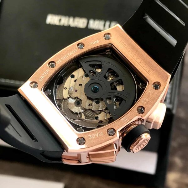 Richard Mille RM011-FM RoseGold Black Dial  Swiss Automatic Premium Mens Watch - Image 9