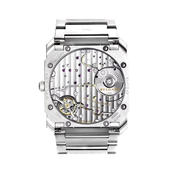 Bvlgari Octo Finissimo Silver Black Pure Swiss ETA Automatic Machinery Slim Men’s Watch - Image 11