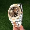 Rolex Date Just 41 Two Tone Chocolate Dial Automatic Mens Watch - Image 3