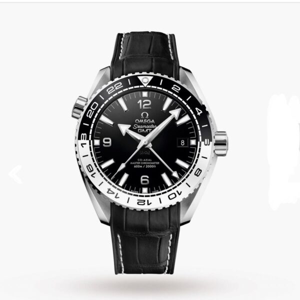 Omega Seamster Super Ocean GMT Premium Automatic Black LeatherMens Watch - Image 2