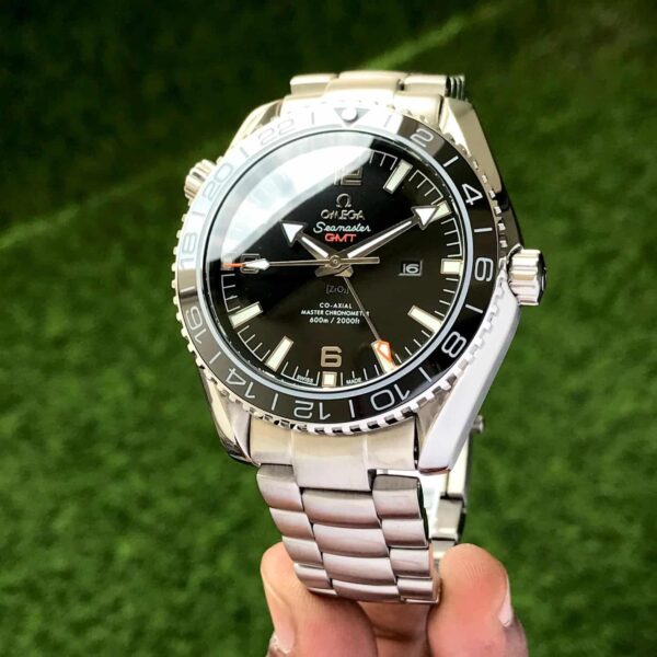 Omega Seamaster Planet Ocean GMT Automatic Stainless Steel Mens Watch - Image 3