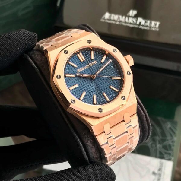 Audemars Piguet Royal Oak Offshore Rosegold Black Blue Metal Chain Swiss ETA 1:1 Automatic Movement Men’s Watch