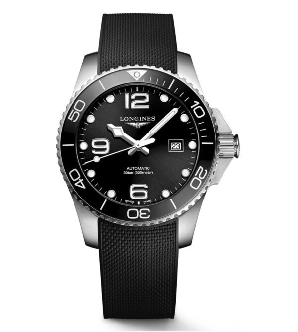 Longines Hydroconquest Silver Black Fiber Automatic Watch for Men’s - Image 2