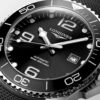 Longines Hydroconquest Silver Black Fiber Automatic Watch for Men’s - Image 7