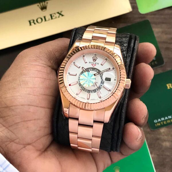 Rolex SkyDweller Rosegold White Dial Automatic Mens Watch - Image 5