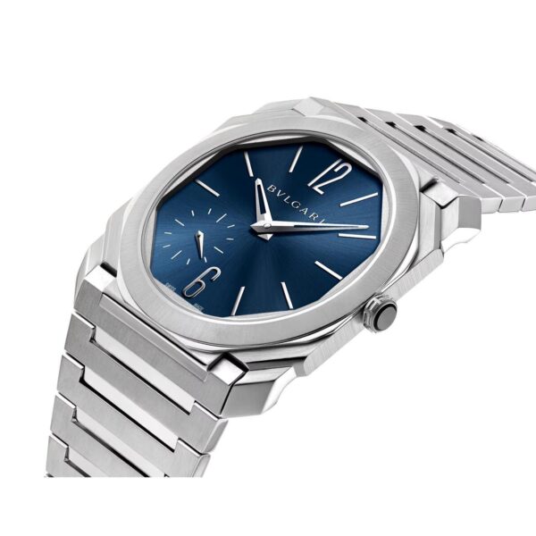 Bvlgari Octo Finissimo Silver Blue Pure Swiss ETA Automatic Machinery Slim Men’s Watch - Image 5