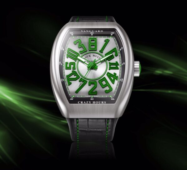 Franck Muller Vanguard Crazy Hours Green Swiss ETA V45CHBR (VR) Automatic Mens Watch - Image 2