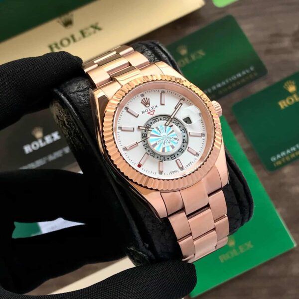 Rolex SkyDweller Rosegold White Dial Automatic Mens Watch