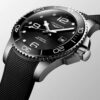 Longines Hydroconquest Silver Black Fiber Automatic Watch for Men’s - Image 3
