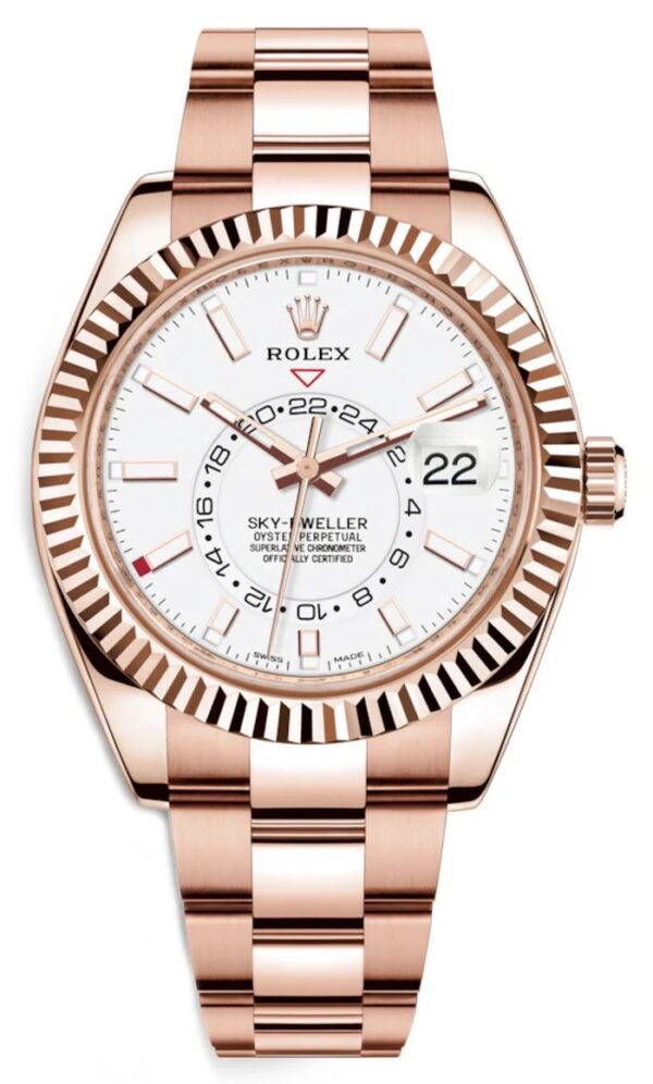 Rolex SkyDweller Rosegold White Dial Automatic Mens Watch - Image 2