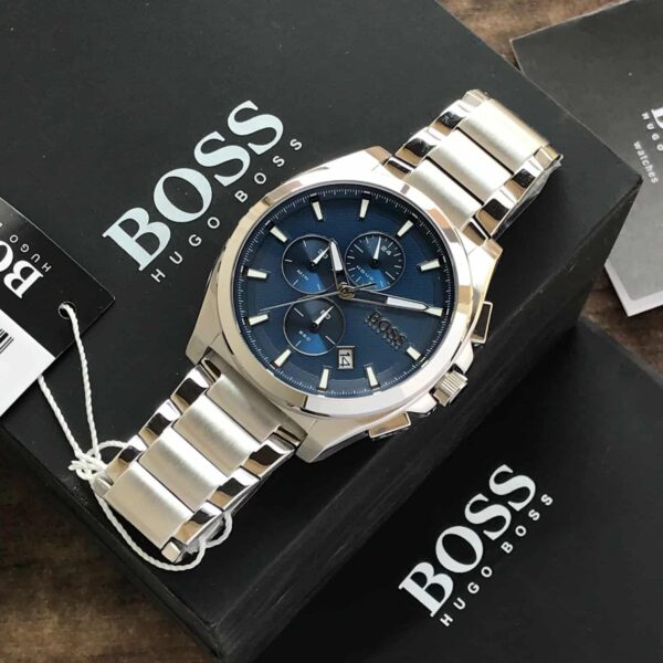 Hugo Boss 1513885 Originals Stainless Steel Blue Dial Mens Watch - Image 3