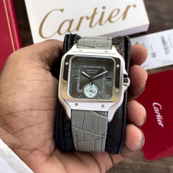 Cartier De Santos Dual Time Grey Premium Automatic Men’s Watch