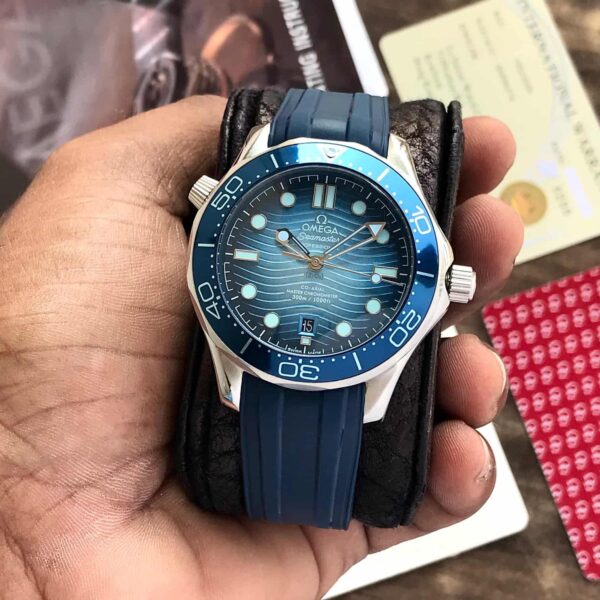 Omega Seamster Silver Blue Diver Japanese Automatic Mens Watch