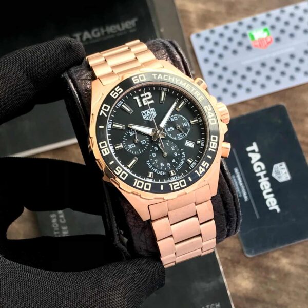 Tag Heuer Formula 1 Rosegold Black Dial Japanese Mens Watch