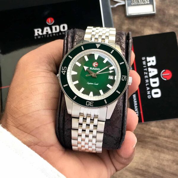 Rado Captain Cook Silver Green Dial Premium Automatic Men’s Watch