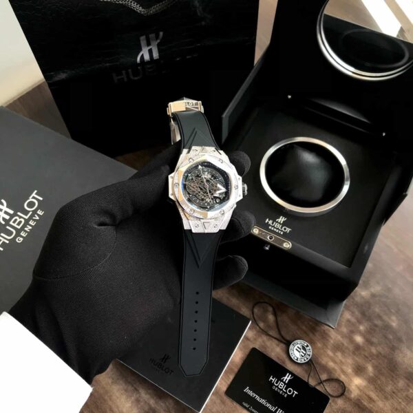 The Hublot Big Bang King Sang Bleu Silver Dimond Premium Mens Watch - Image 6