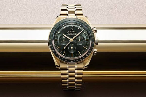 Omega Speedmaster Moonwatch Professional Golden Green Dial Swiss ETA Automatic Men’s Watch - Image 4