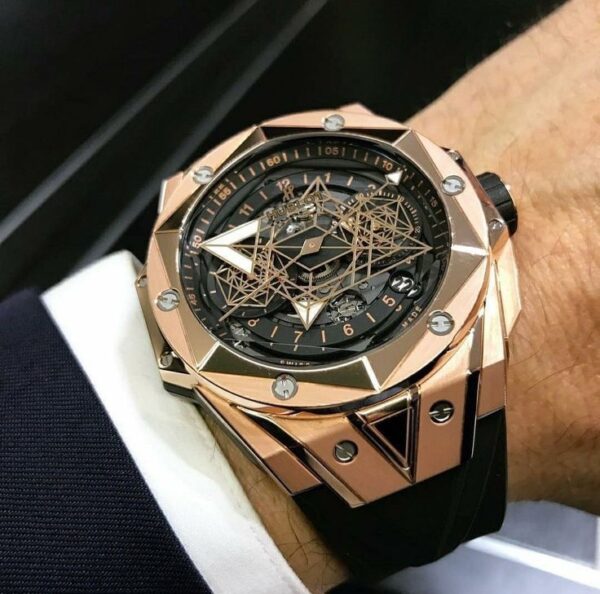 Hublot Big Bang King Sang Bleu Rose Gold Premium Mens Watch - Image 9