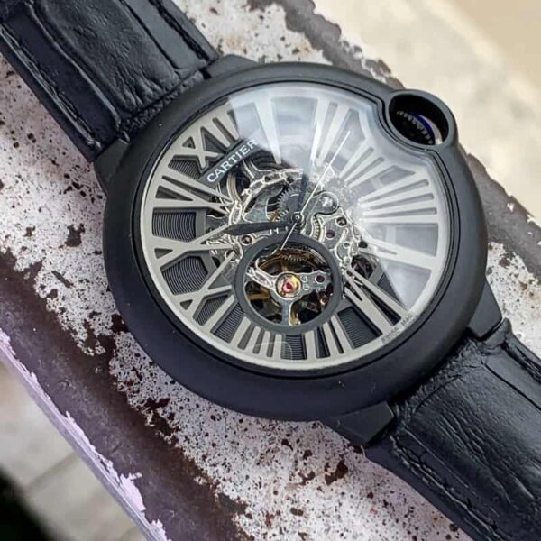 Cartier Ballon Bleu Skeleton Black Dial Swiss Automatic Premium Men’s Watch - Image 2