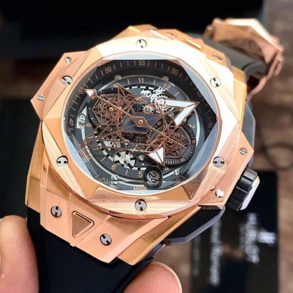 Hublot Big Bang King Sang Bleu Rose Gold Premium Mens Watch - Image 5