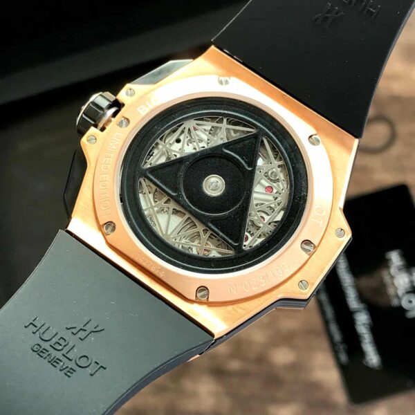 The Hublot Big Bang King Sang Bleu Rose Gold Dimond Premium Men’s Watch - Image 6