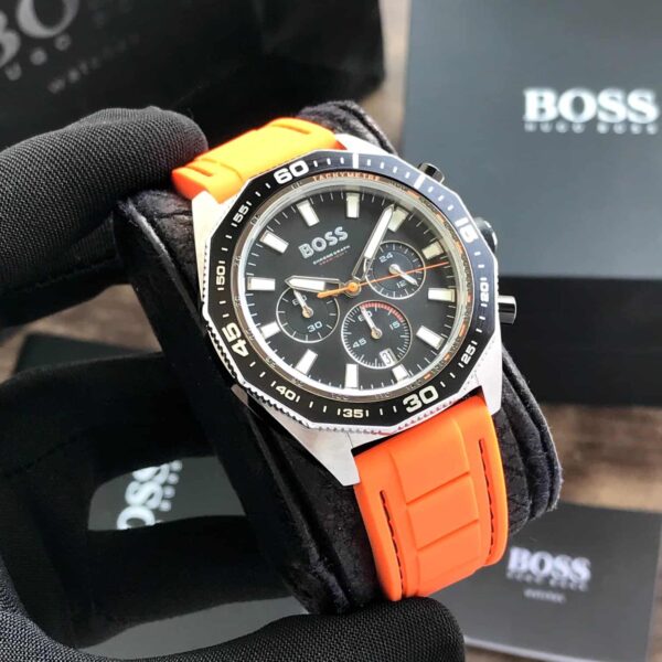 HUGO BOSS 1513970 Orange Silicon Men’s Watch