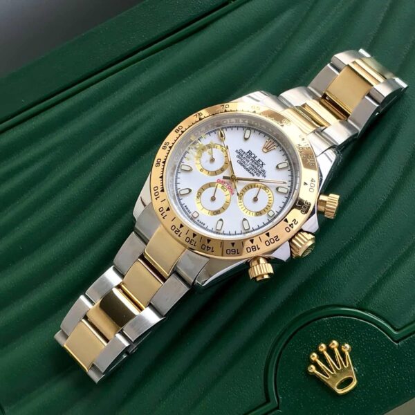 Rolex Daytona Two Tone White Dial Automatic Mens Watch - Image 5