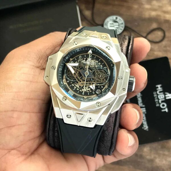 The Hublot Big Bang Sang Bleu King Silver Premium Mens Watch