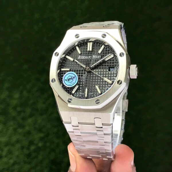 Audemars Piguet Royal Oak OffShore 50 Anniversary Silver Black Dial Swiss ETA Machinery Men’s Watch - Image 4