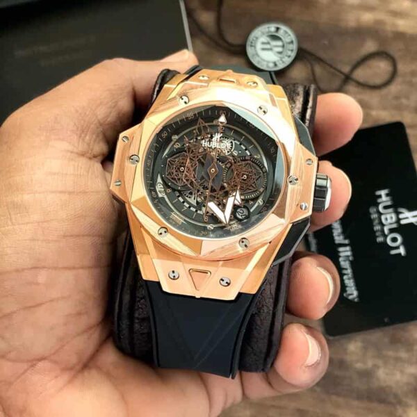 Hublot Big Bang King Sang Bleu Rose Gold Premium Mens Watch