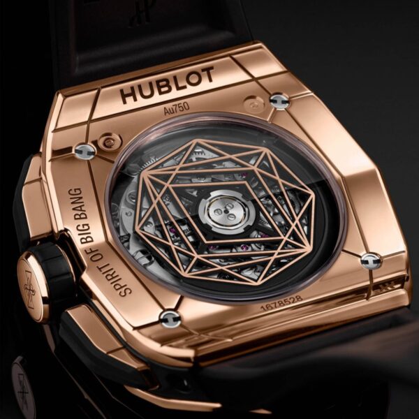 Hublot Big Bang Sang Blue King Gold Pave 42mm Dimond Bazel Mens Watch - Image 7