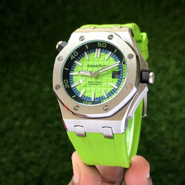 Audemars Piguet Royal Oak Offshore Diver Watch Green Dial 42mm Automatic Mens Watch - Image 3