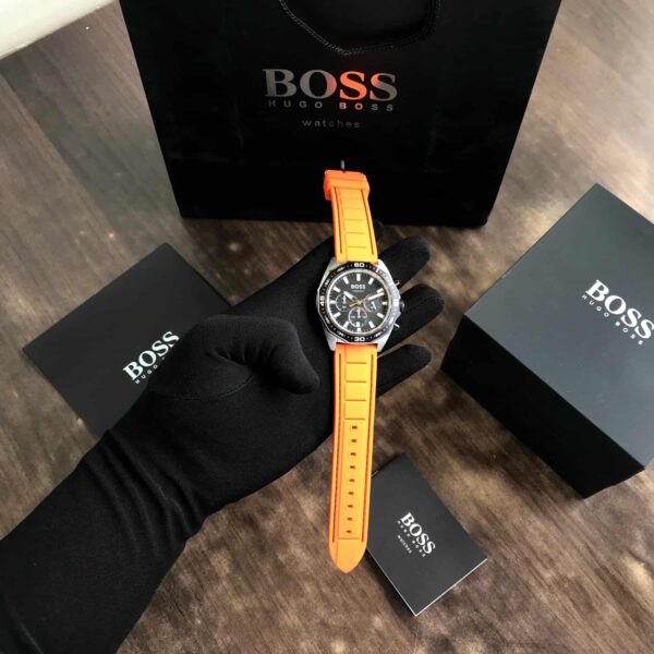 HUGO BOSS 1513970 Orange Silicon Men’s Watch - Image 10