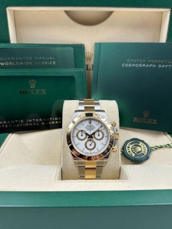 Rolex Daytona Two Tone White Dial Automatic Mens Watch - Image 9