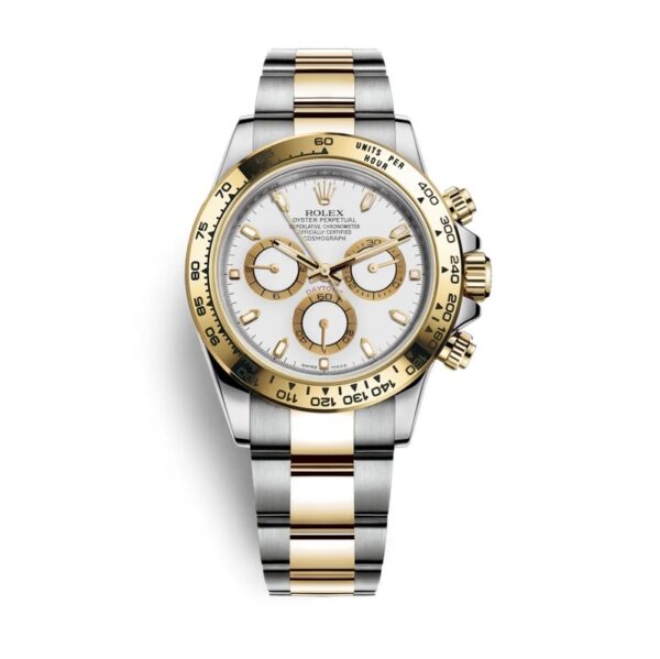 Rolex Daytona Two Tone White Dial Automatic Mens Watch - Image 2