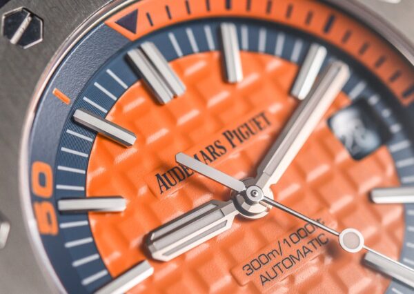 Audemars Piguet Royal Oak Offshore  Stainless Steel Orange Dial Automatic Mens Watch - Image 6