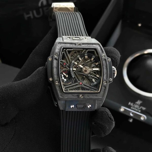 Hublot Spirit of Big Bang Tourbillon Carbon Black 42mm Swiss Automatic Mens Watch - Image 4