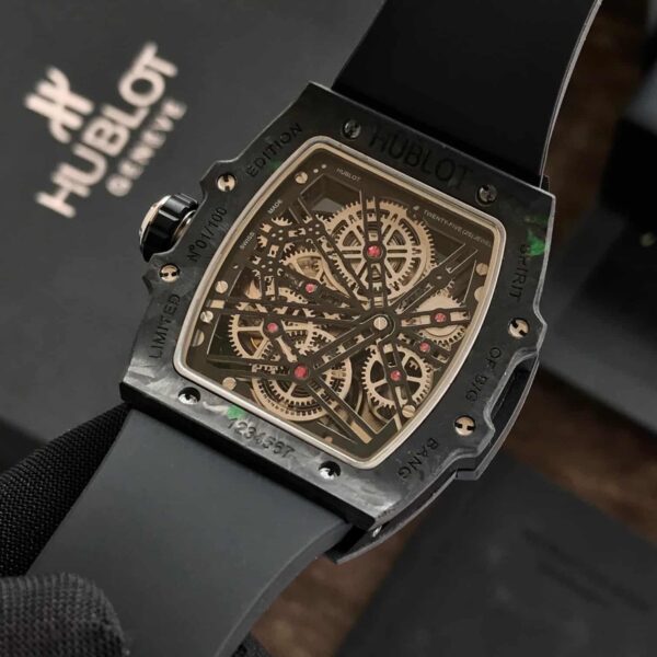 Hublot Spirit of Big Bang Tourbillon Carbon Black 42mm Swiss Automatic Mens Watch - Image 9