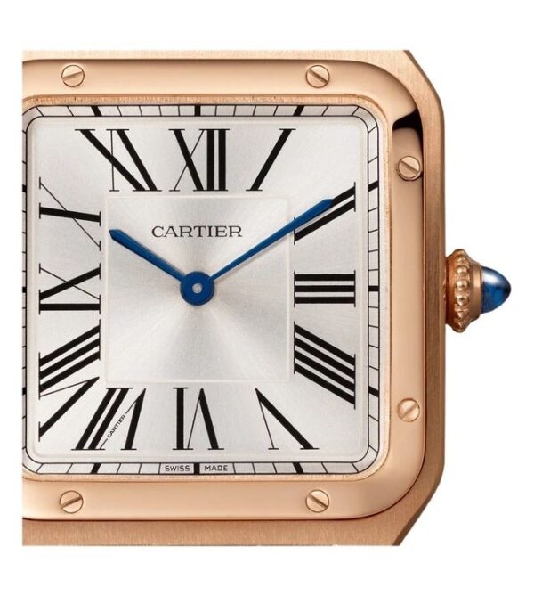 Cartier De Santos Dumont Premium RoseGold White Dial Unisex Watch - Image 4