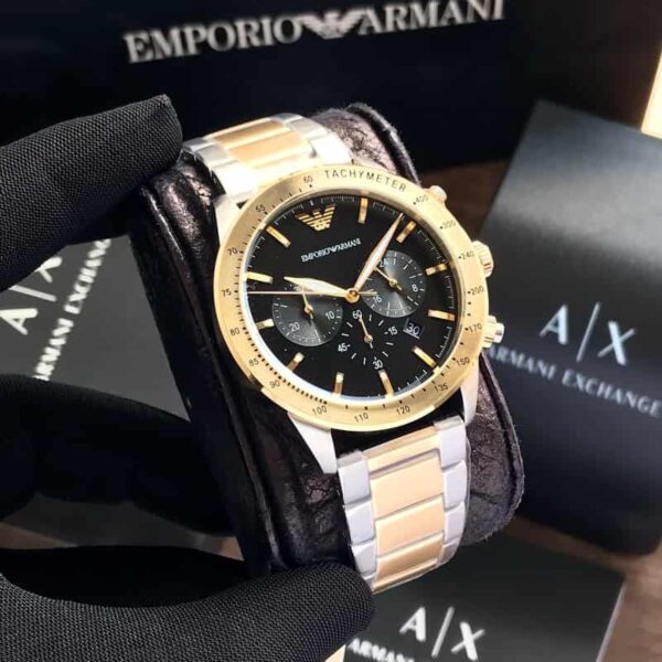 Emporio Armani AR11521 Original Quality Two Tone Men’s Watch - Image 3