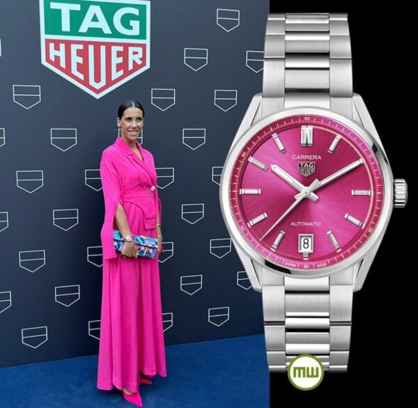 Tag Heuer Grand Carrera Stainless Steel Pink Dial Automatic Watch For Women’s - Image 9