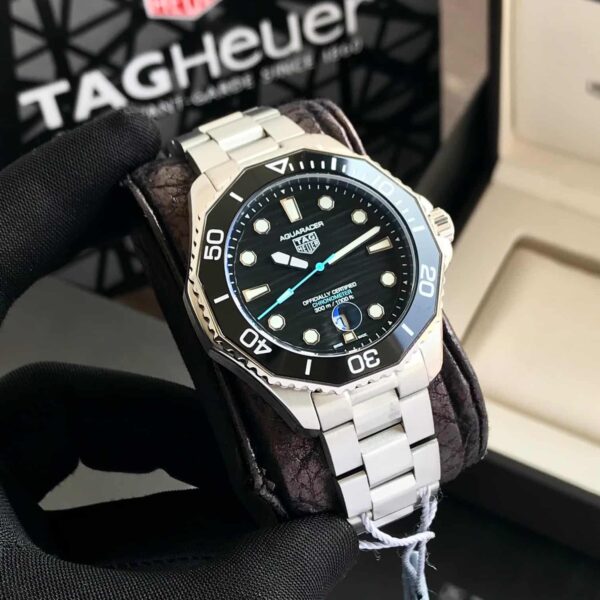 TAG Heuer Aquaracer Professional 300 Date Black Dial Automatic Men’s Watch - Image 6