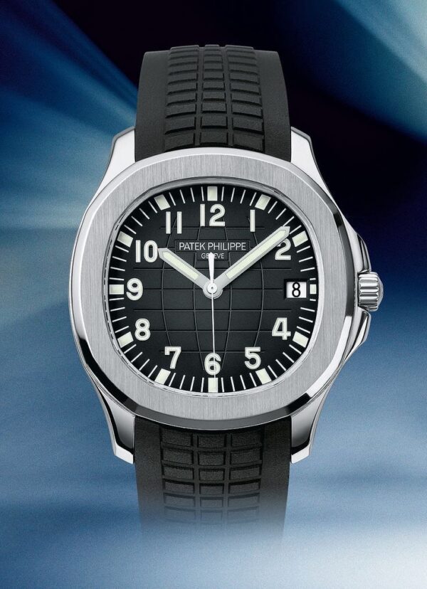 Patek Philippe Aquanaut Silver Black Swiss ETA Automatic Men’s Watch - Image 2