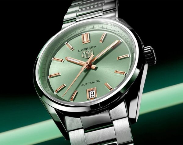 Tag Heuer Grand Carrera Green Dial Japanese Automatic Women’s Watch - Image 5