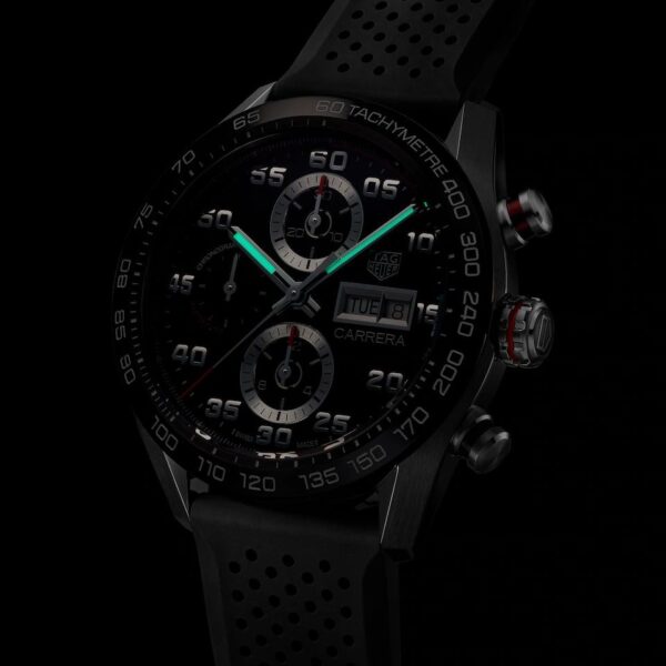 Tag Heuer Carrera Steel & Ceramic Automatic Black Fiber Men’s Watch - Image 9